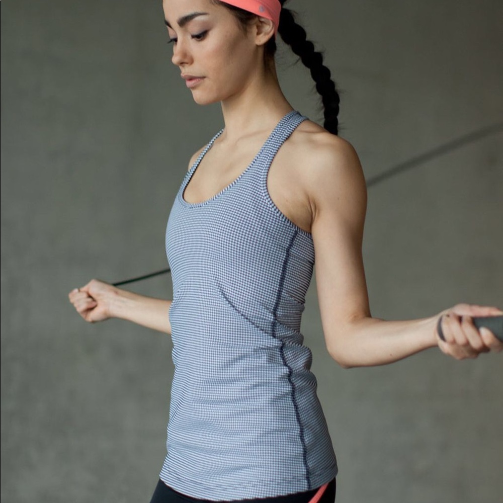 Lululemon Cool Racerback | Gingham | Size 4